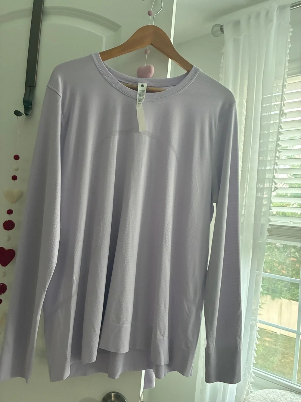 Lululemon Swiftly Relaxed Long Sleeve Lilac Ether Size 14 Tag Included